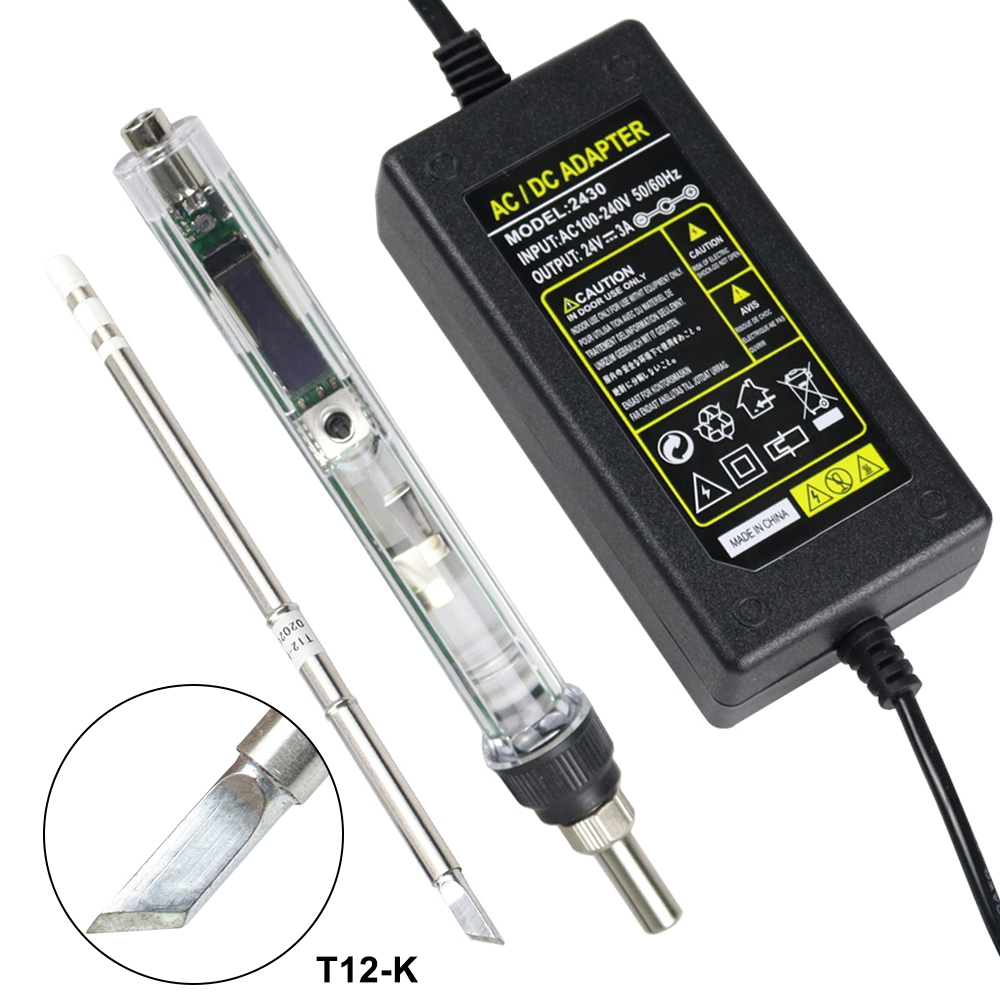 Industrial Laser Soldering Iron - T12 Electric Soldering Iron Kit DC