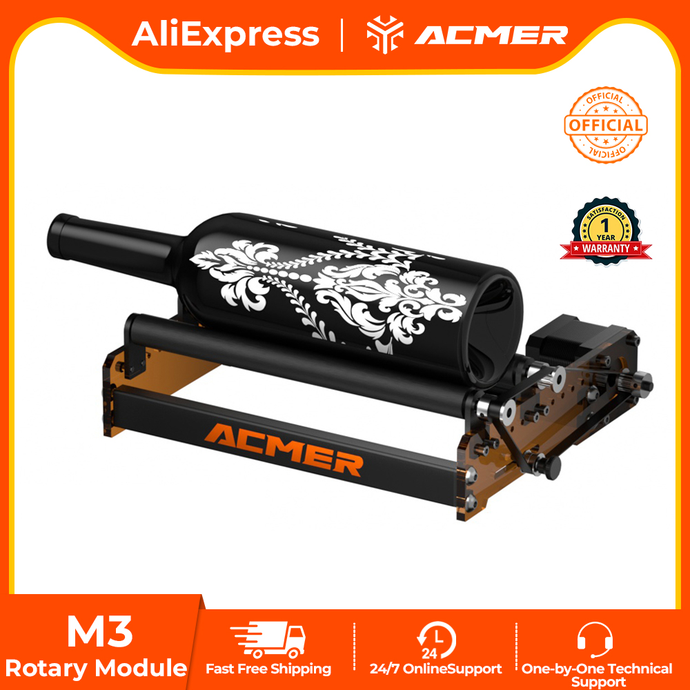 Industrial Laser Engraving Machine - ACMER M3 Laser Rotary Roller 360°