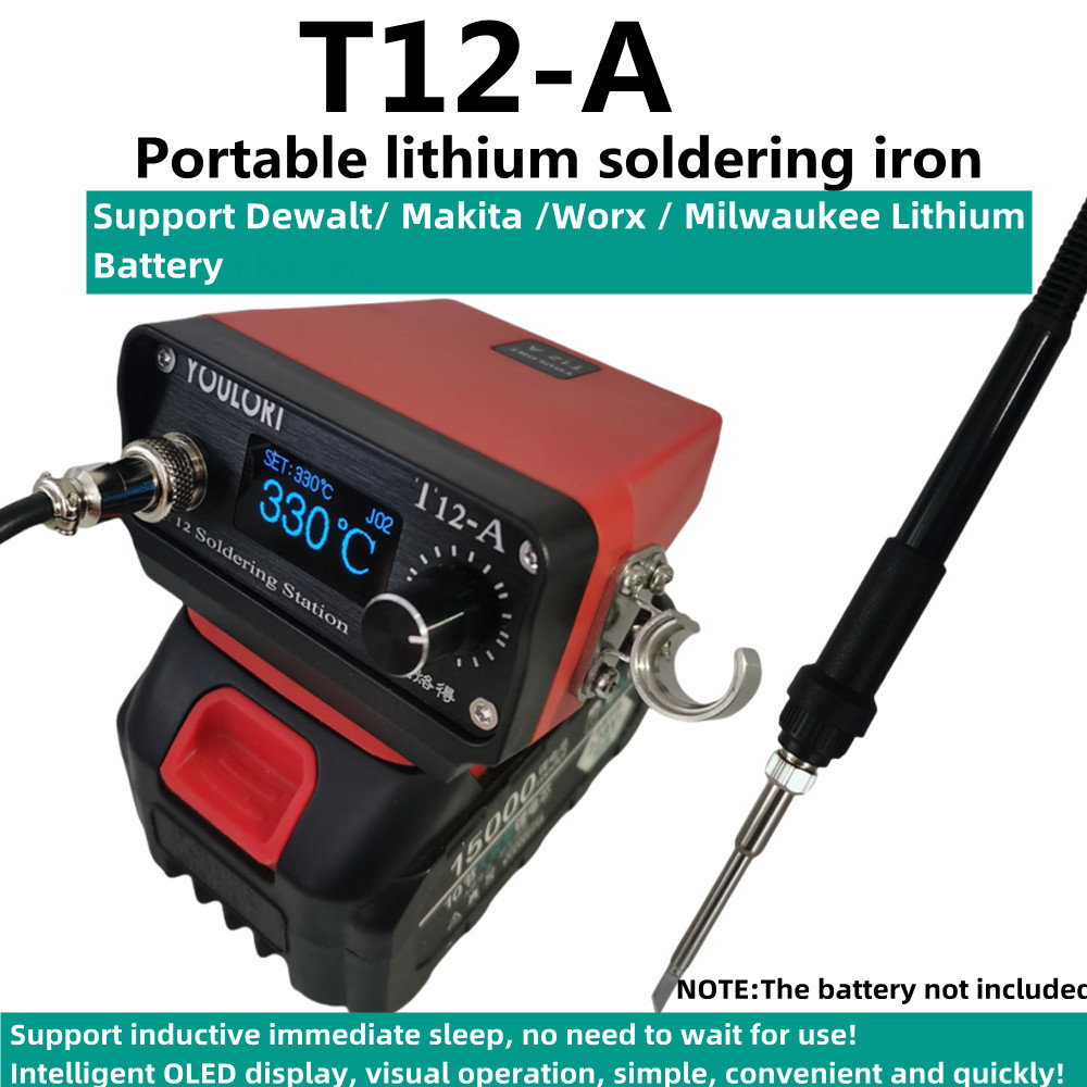 Industrial Laser Soldering Iron - YOULORT T12 Cordless Soldering Station Solder