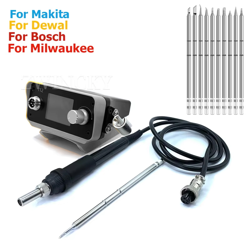 Industrial Laser Soldering Iron - Cordless Soldering Iron Station For Dewaltt/Makita/Milwaukee/Bosch，18V
