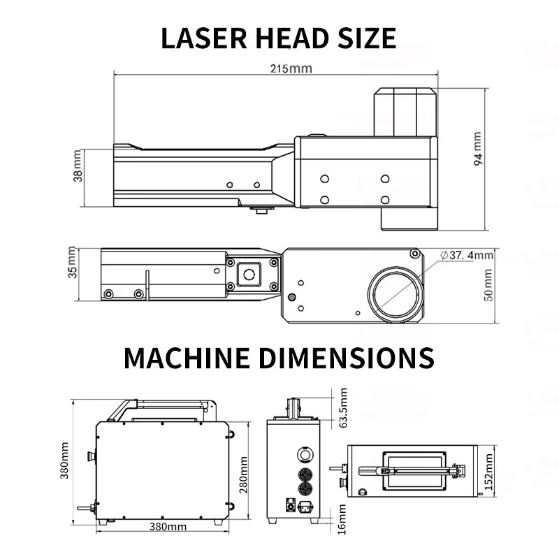 Backpack Portable Type Handhel - огляд і ціна Industrial Laser Cleaner