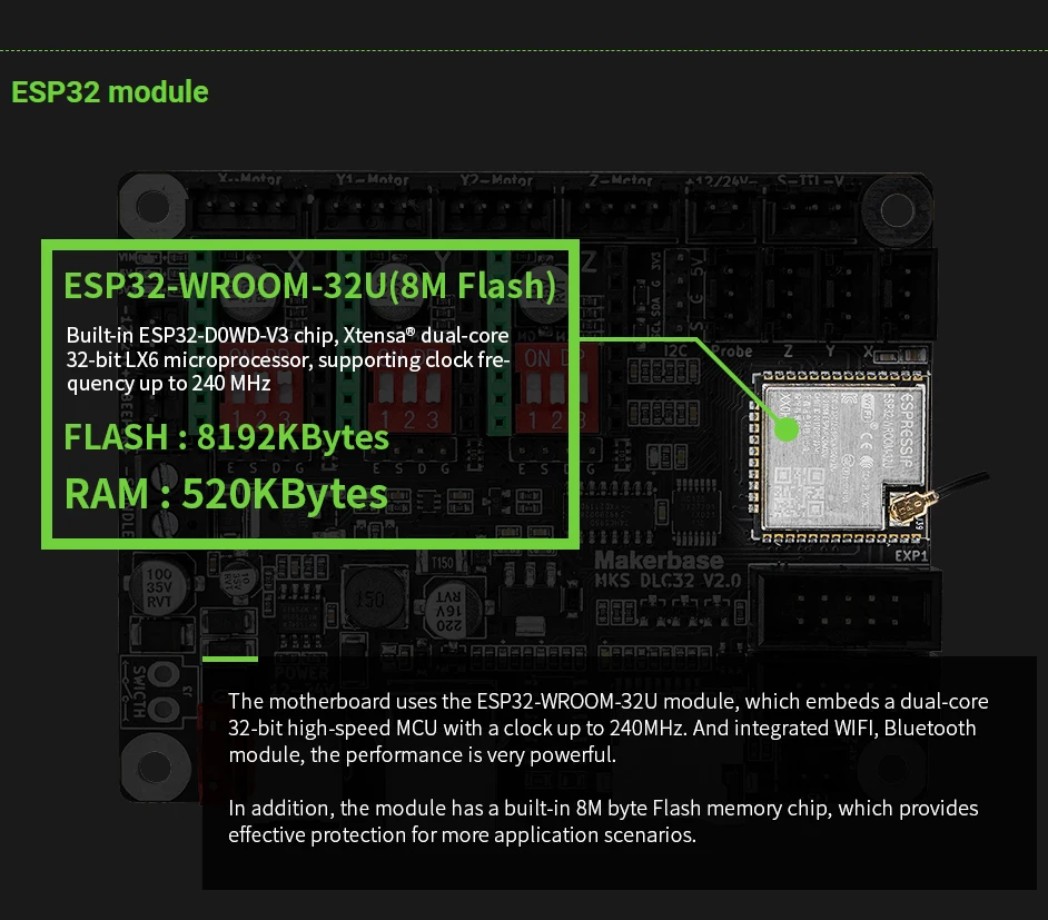 Makerbase MKS DLC32 V2.1 32Bit - огляд і ціна Controller Grbl Board