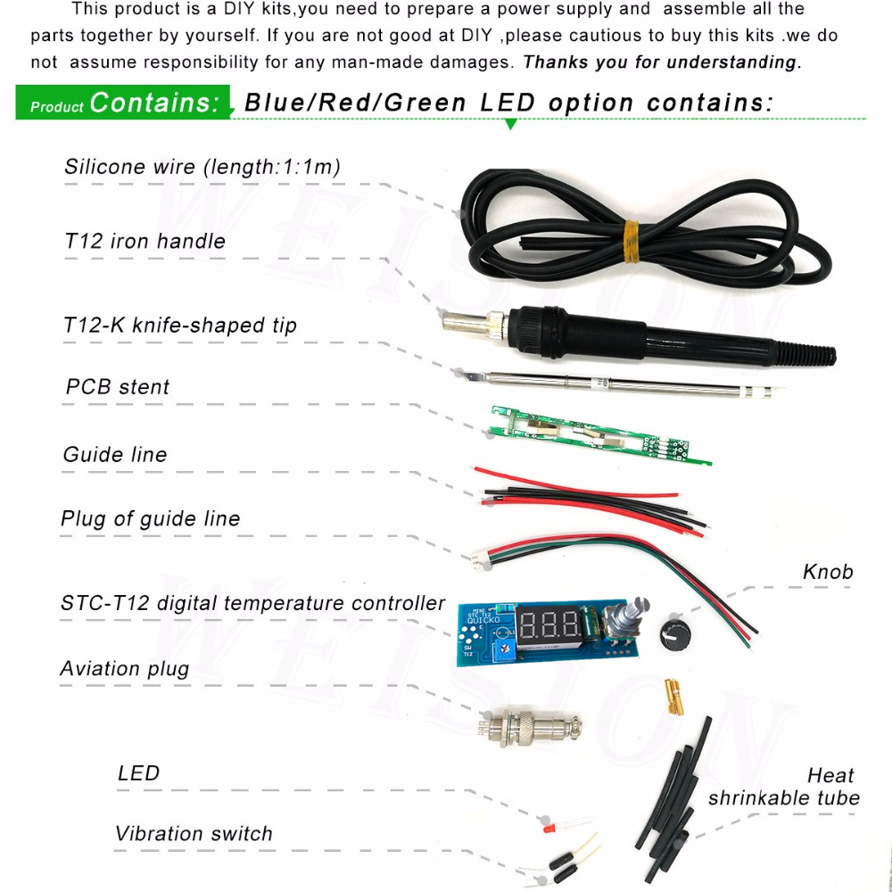 STC-T12 solder iron DIY kits/U - огляд і ціна Industrial Laser Soldering Iron