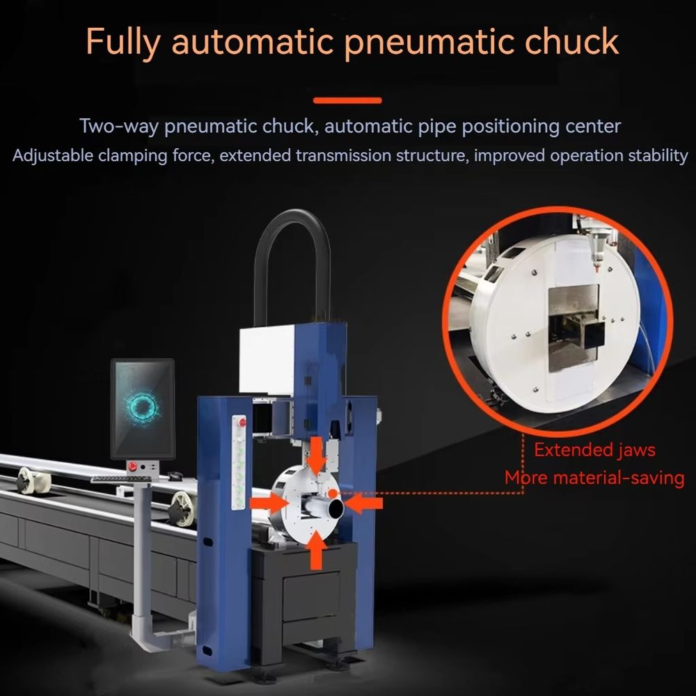 Metal Tube Fiber Laser Cutting - огляд і ціна Industrial Fiber Laser Cutting Machine