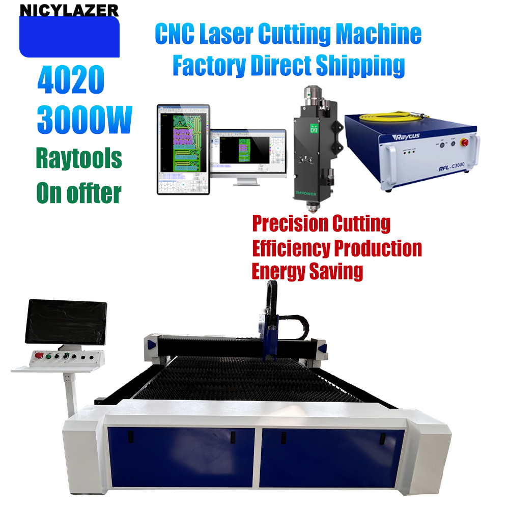 NICYLAZER CNC 3000W 4020 Fiber - огляд і ціна Industrial Fiber Laser Cutting Machine