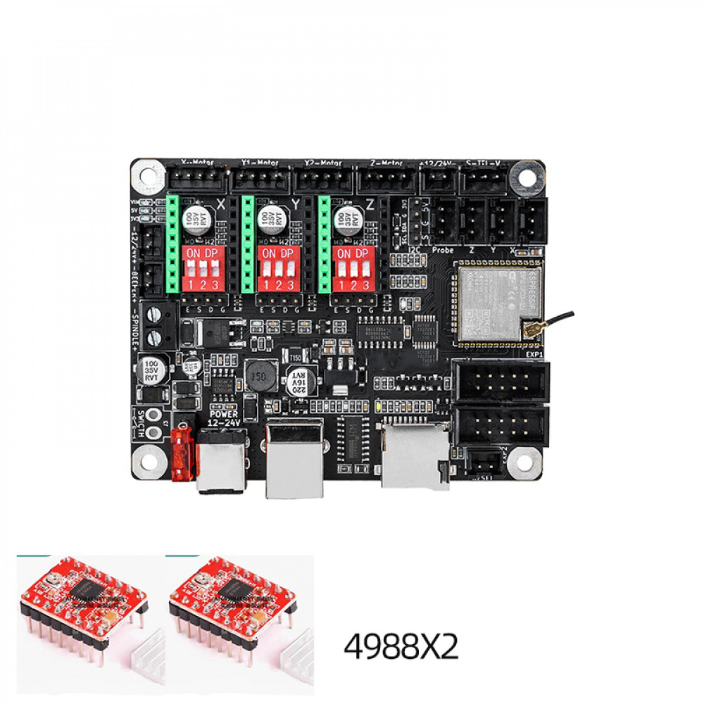 12V/24V Small DIY Laser Engrav - огляд і ціна Controller Grbl Board