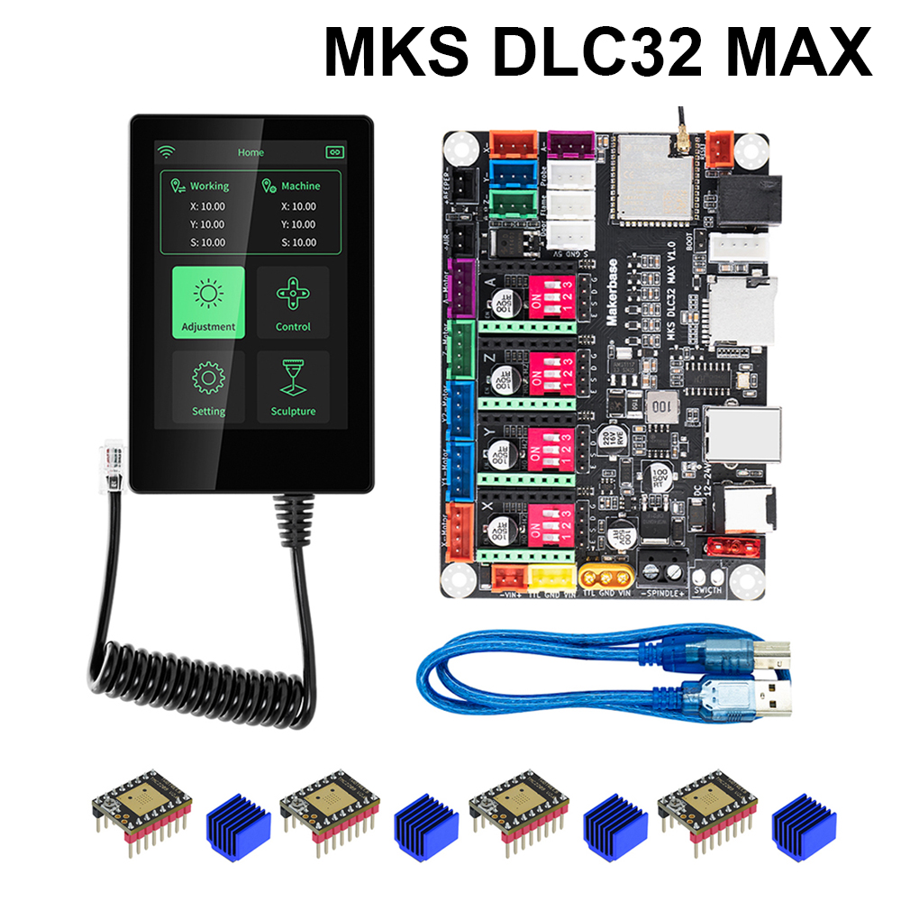 Makerbase MKS DLC32 MAX TMC220 - огляд і ціна Controller Grbl Board