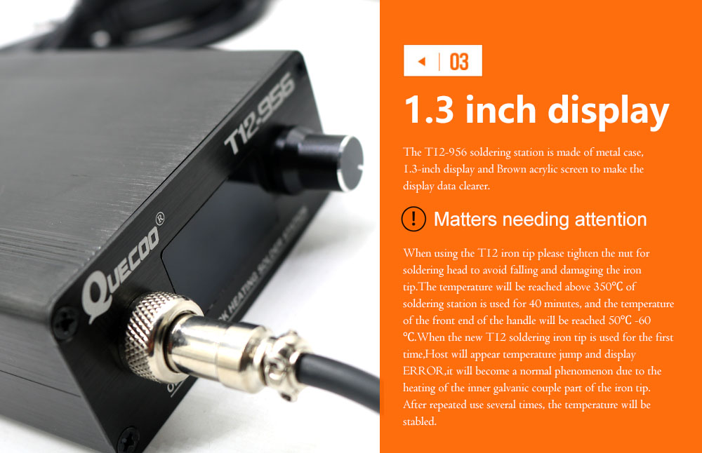 QUECOO T12-956 Soldering Digit - огляд і ціна Industrial Laser Soldering Iron